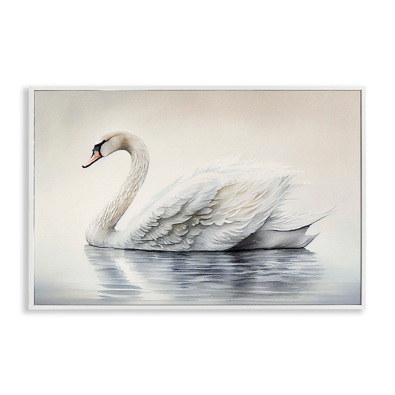 Stupell Industries Elegant Floating Swan Framed Giclee, design by Sasha